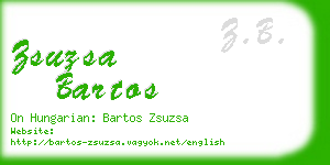 zsuzsa bartos business card